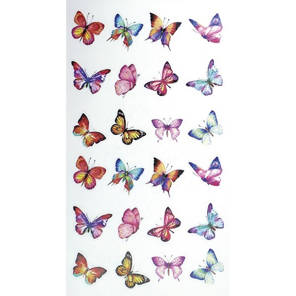 ADHESIVOS MARIPOSAS MIX TITANIO SERIE CRAFT-FUN HASTA